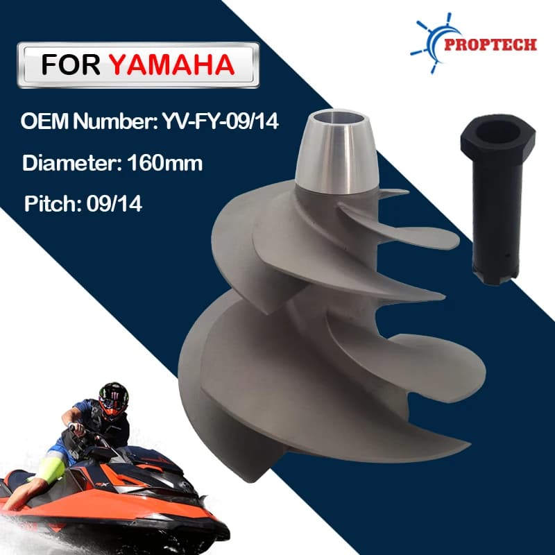 Impulsor flyboard YV-FY-09/14 para yamaha jet ski gp1800 wavunner fx svho fx cruiser svho 160mm sabrado 8 lâminas - Peça para Jet Ski