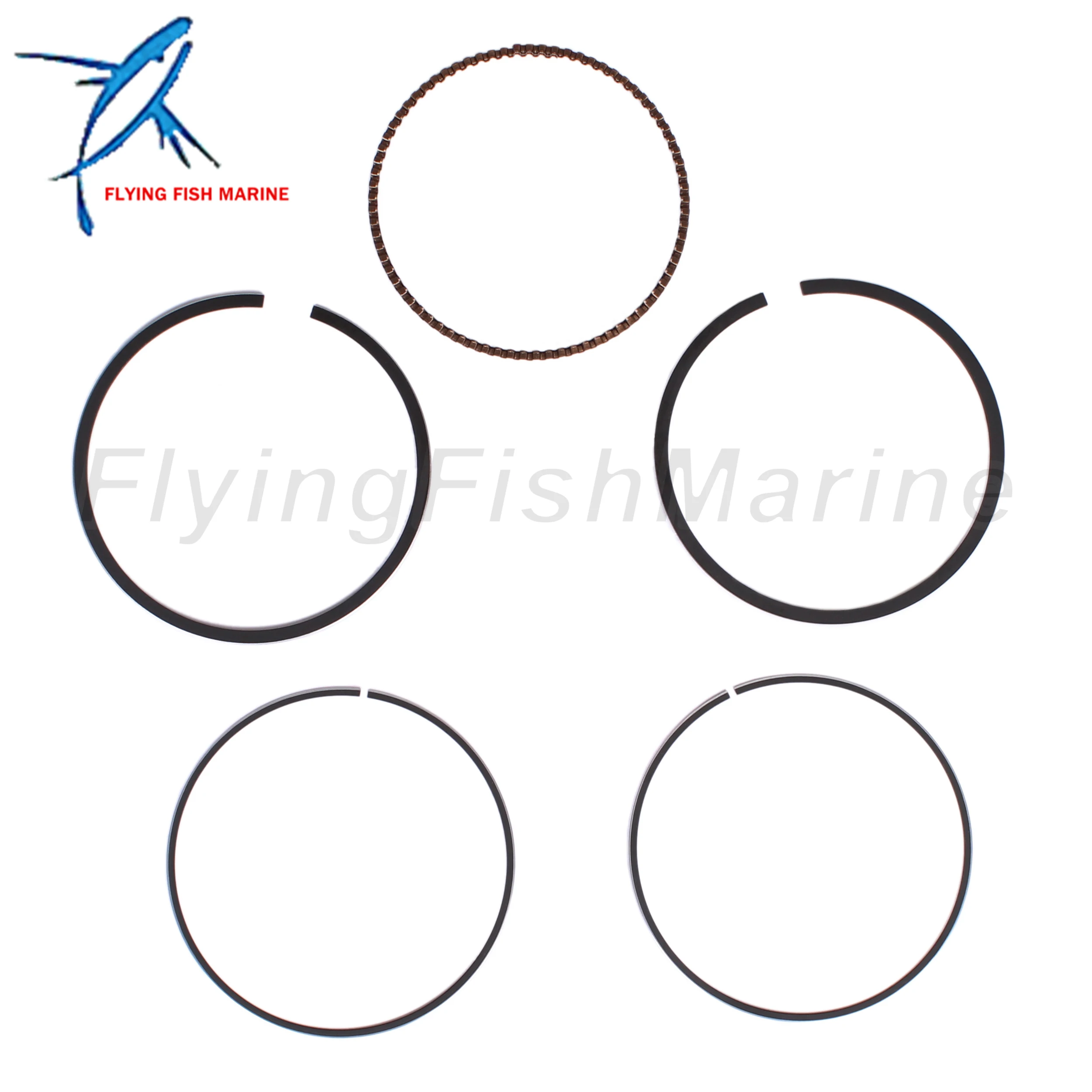 Anel de pistão STD para motor de fora, 6D8-11603-00, 01, 10, 11, 67F-11603-00, 75HP Yamaha, 90HP, 115HP/39-880897T02, 880897T1 para Mercury - Peça para Jet Ski