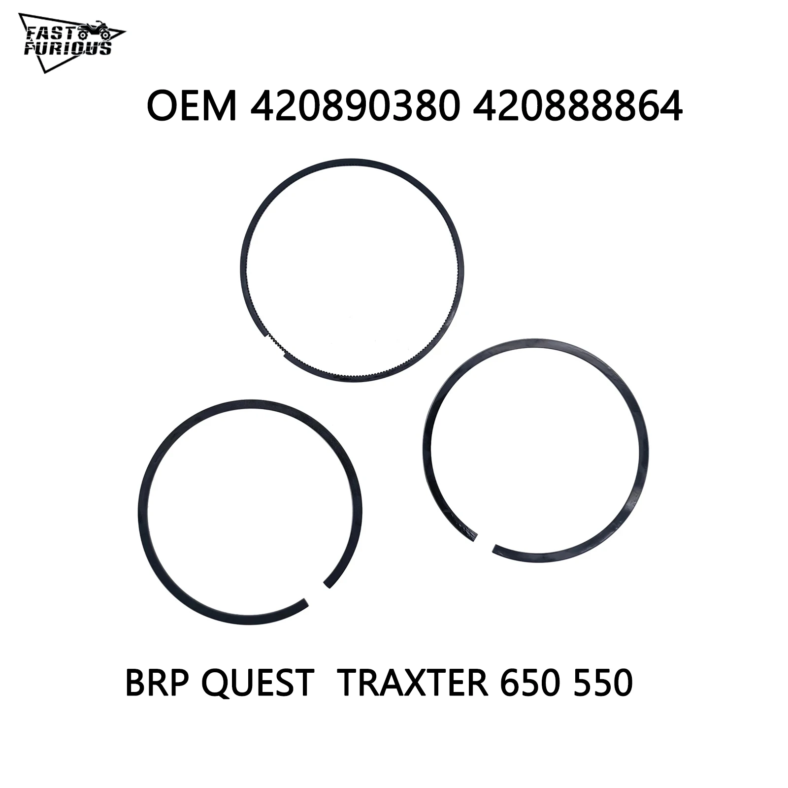Conjunto de Anéis de Pistão para Motores de Barco GTI GTX RXP RXT 130 155 215 260, Peças para Jetski OEM: 420890380 420888864 - Peça para Jet Ski