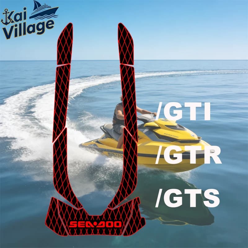 Tapete de tração antiderrapante EVA personalizado para jet ski e lancha | Seadoo GTI/GTR/GTS 2011-2019 | Almofada de deck marinho antiderrapante - Peça para Jet Ski